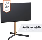 TVS 3695 | tv vloerstandaard | Eikenhoud & staal | 40-77" 13